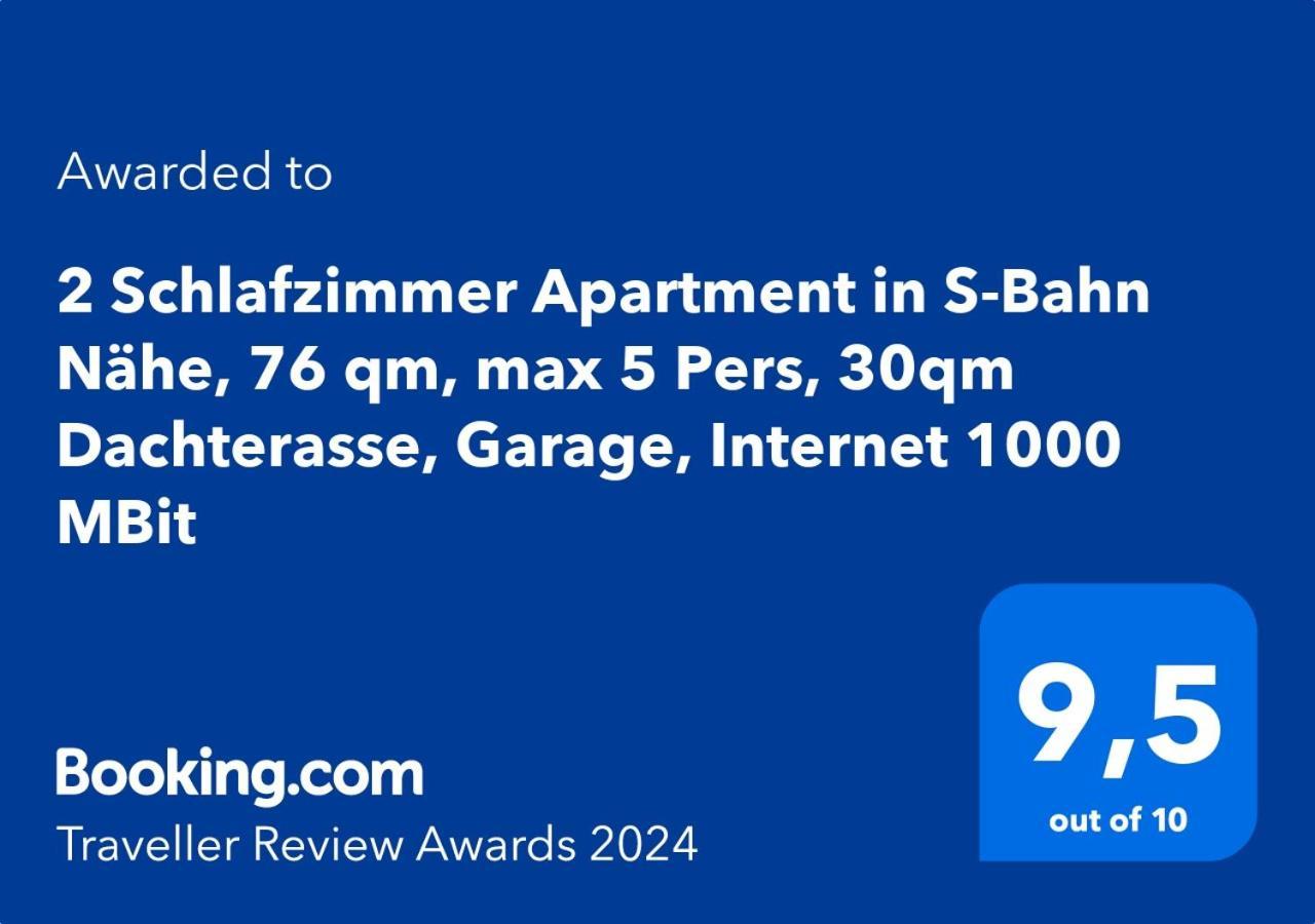 3 Zimmer Apartment In S-Bahn Naehe, 76 Qm, Max 5 Pers, 30Qm Dachterasse, Garage, Internet 1000 Mbit Gaertringen Luaran gambar